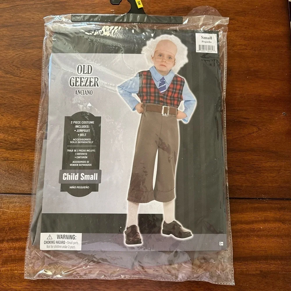 Old Geezer Halloween Costume Child Size Small 4-6